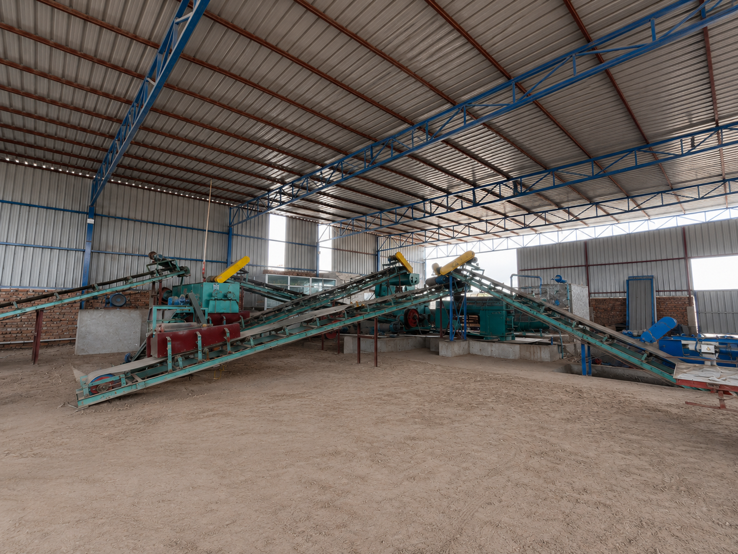 BBC1 wire-cut brick manufacturing machine shed in Bhuna, Haryana