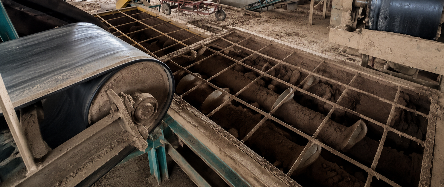 BBC1 pugmill clay mixer, Bhuna